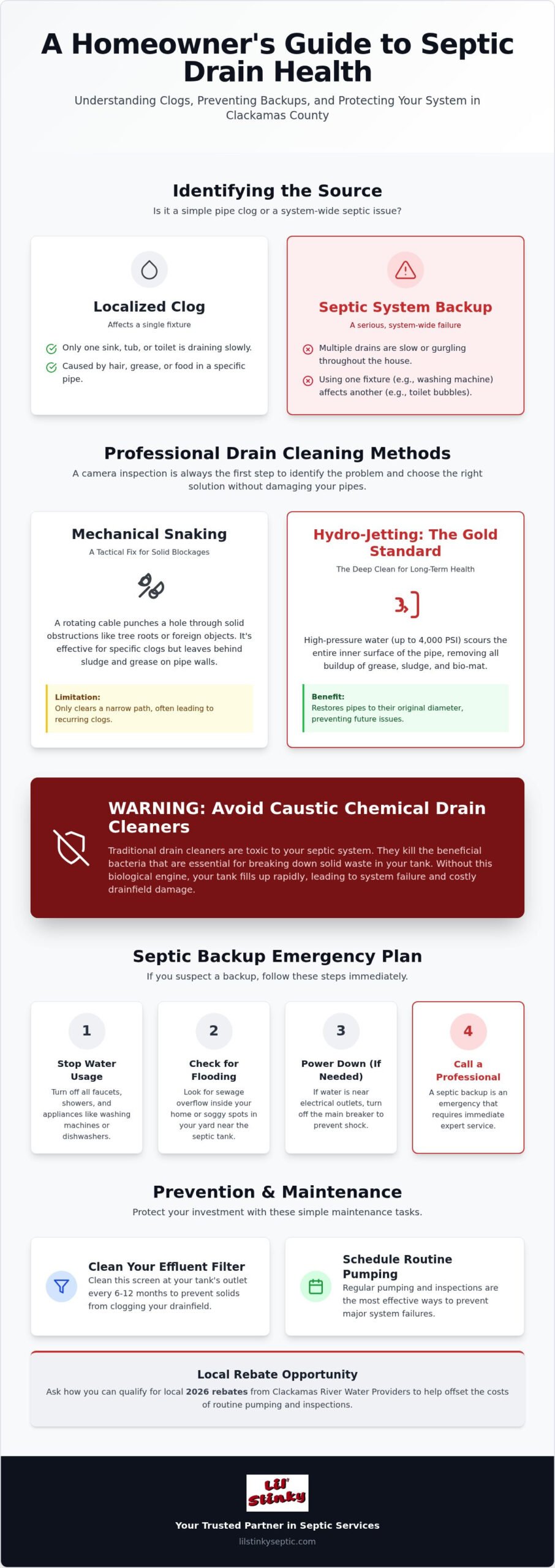 Septic Drain Cleaning in Clackamas County: Preventing Backups & System Failure