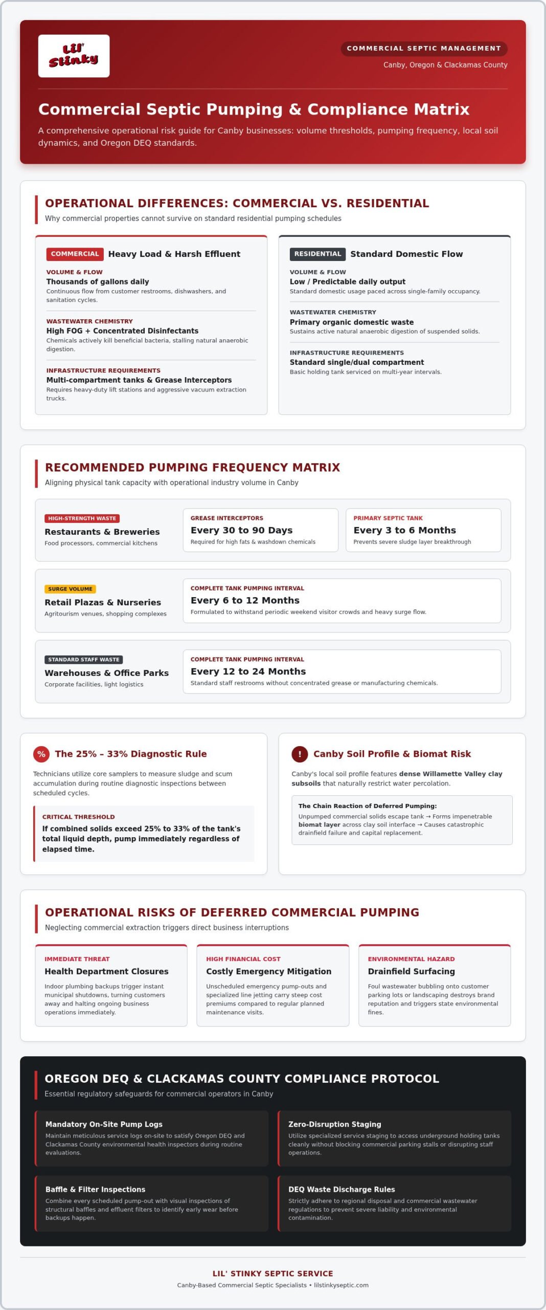 Commercial Septic Pumping in Canby, OR: 2026 Compliance & Service Guide